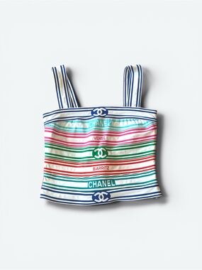 Y2K Chanel Biarritz Archival Rainbow Tank